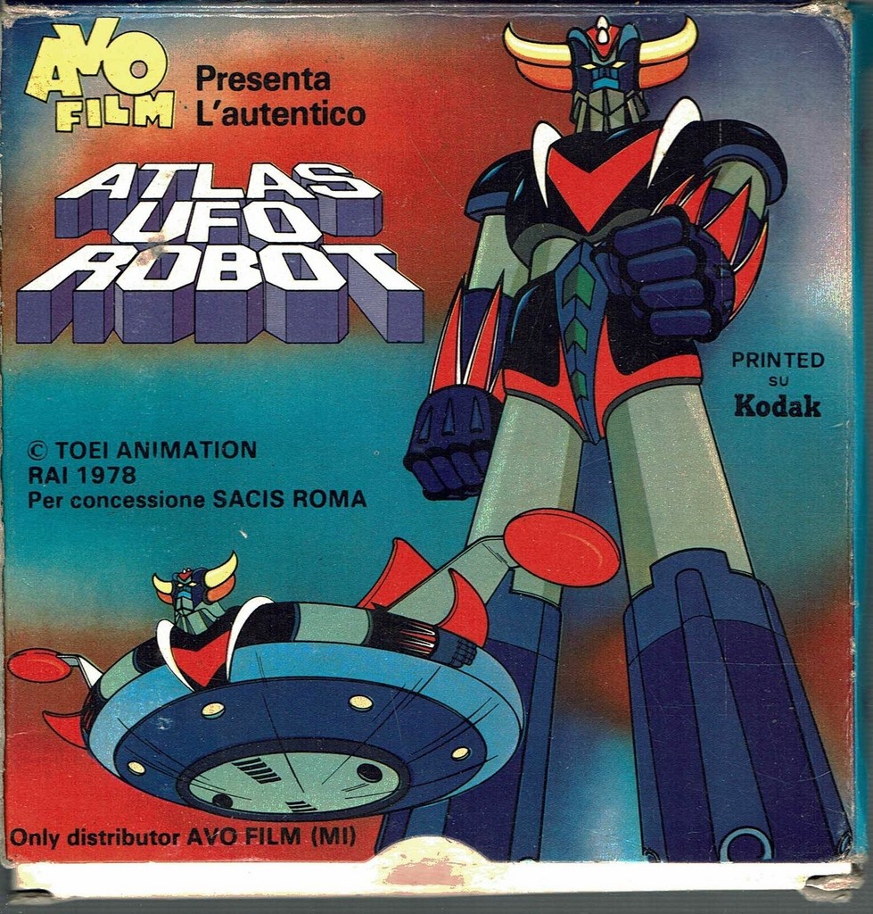 Pellicola super 8 Atlas Ufo Robot