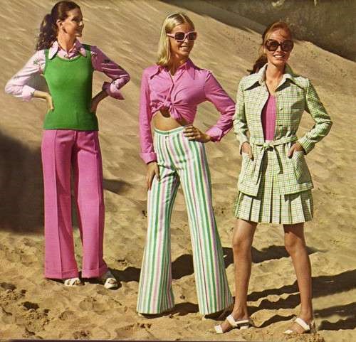 Pantaloni a zampa larga anni 70