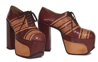 Scarpe con zeppa anni 70