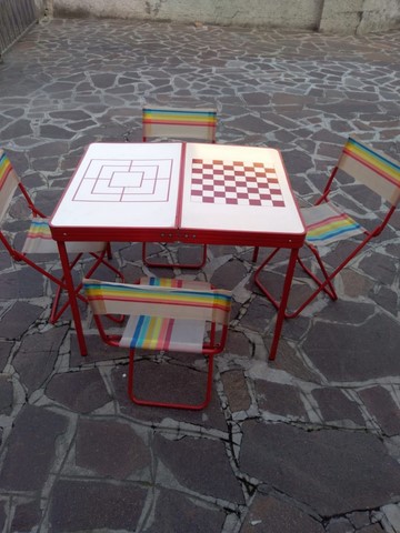Tavolino da picnic anni 70